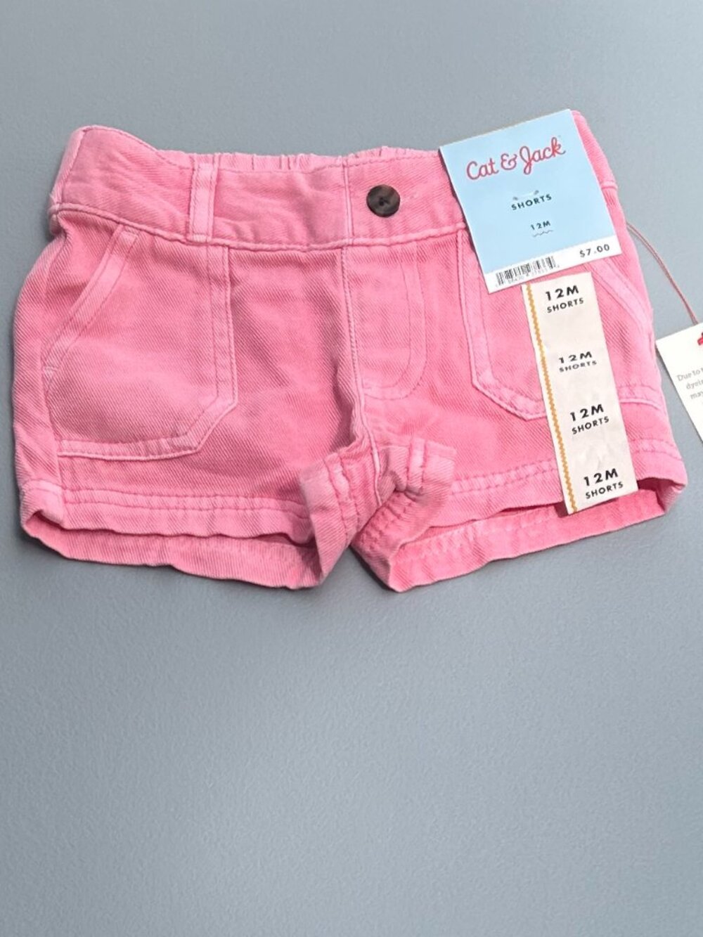 Cat & Jack™ Toddler Girls' Twill Shorts - Medium Pink 3T: Cotton Rayon Blend